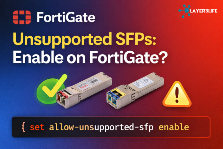 Unsupported SFPs in FortiGate